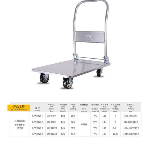 Stainless Steel Platform Trolley