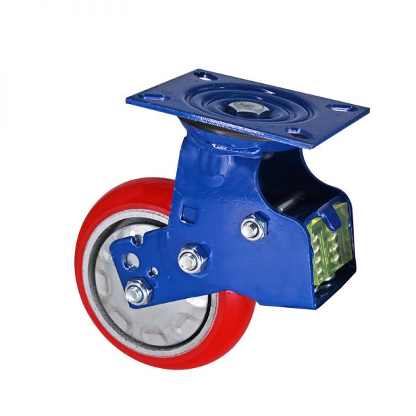 Heavy-Duty Korean-Style Shock-Absorbing Caster with Iron Core Polyurethane Wheel