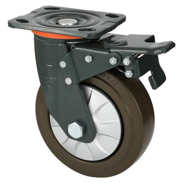 TAHK Heavy Duty Coffee Natural Rubber Wheel
