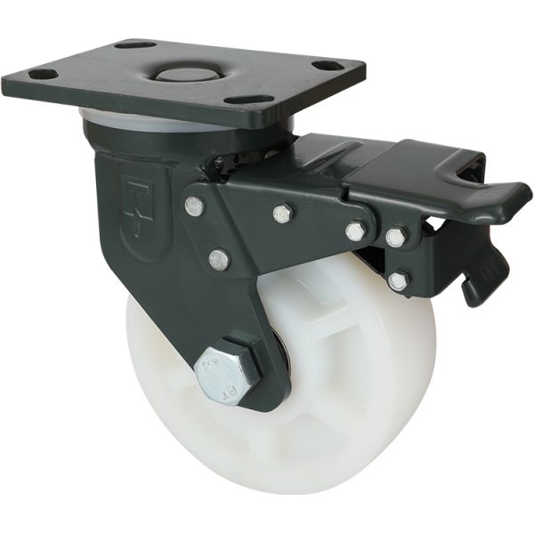 TAHK Super Heavy Duty Manganese Steel White Impact Resistant Nylon Wheel