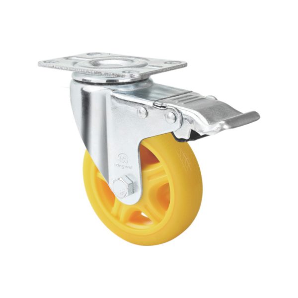 Medium Duty TPR caster wheel-Yellow